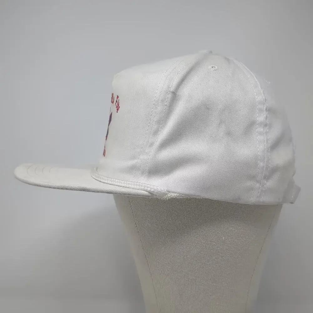 Pro Hat 5 Panel White Red Idaho Falls Fire Paramedics Rope Cap Made in USA OS - Picture 3 of 9